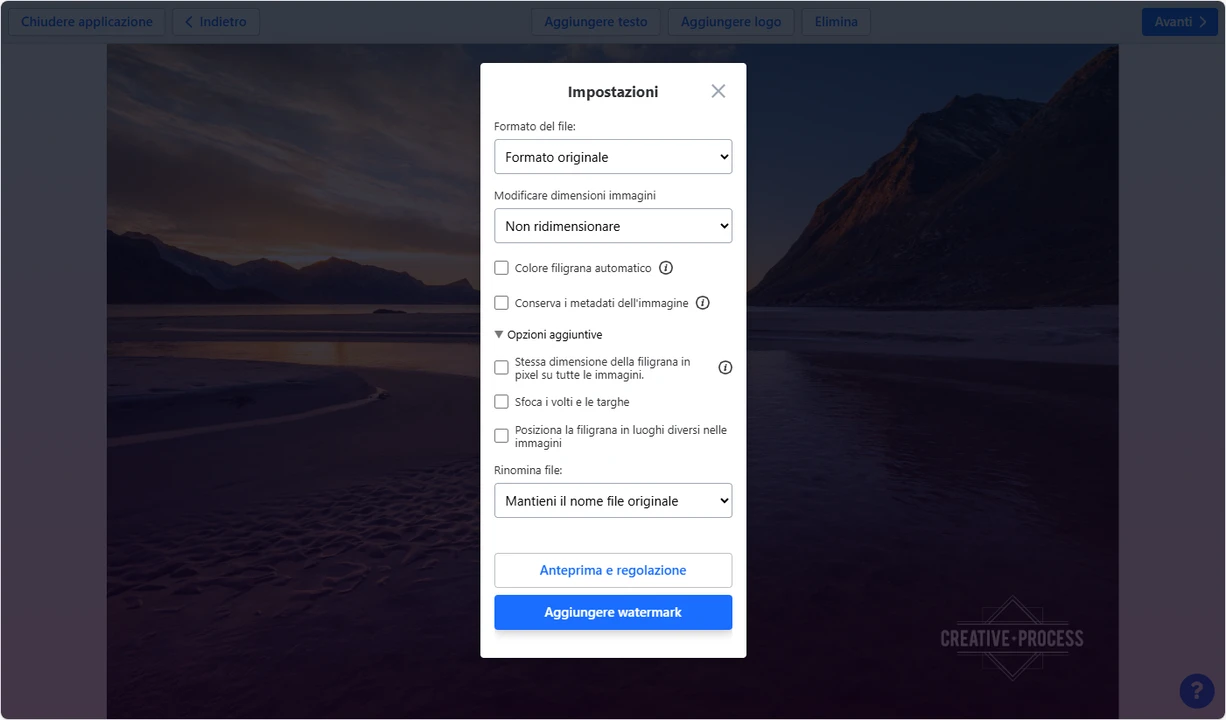 come creare un watermark per le foto