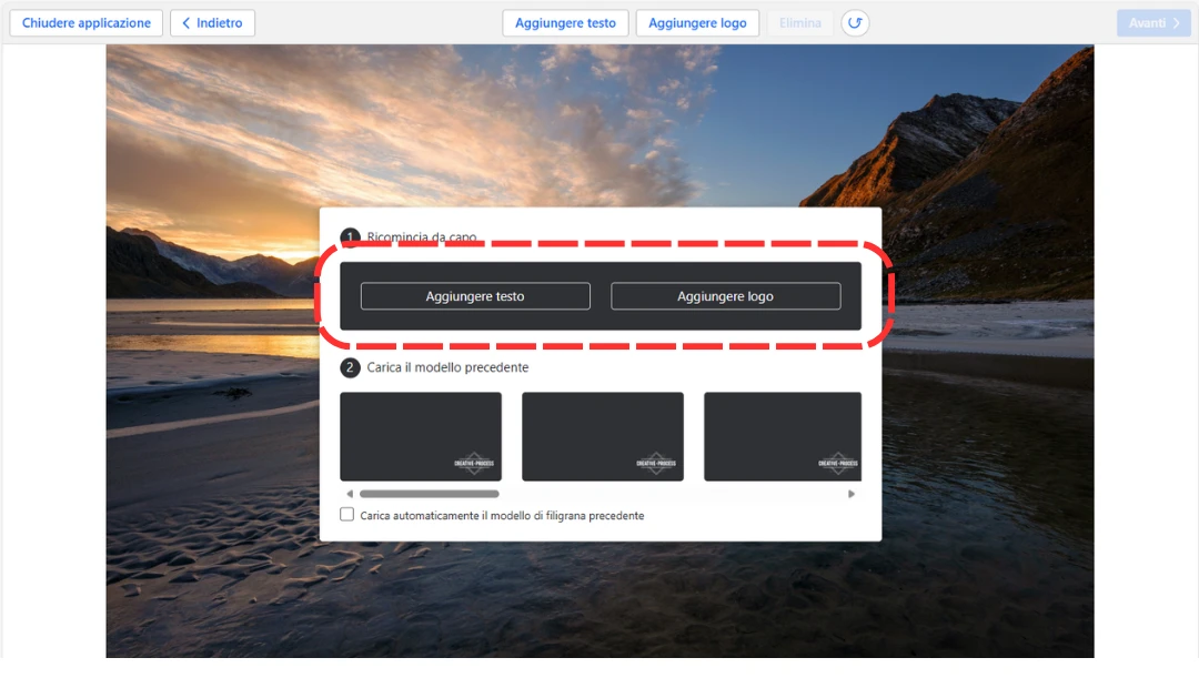 aggiungere watermark alle foto gratis