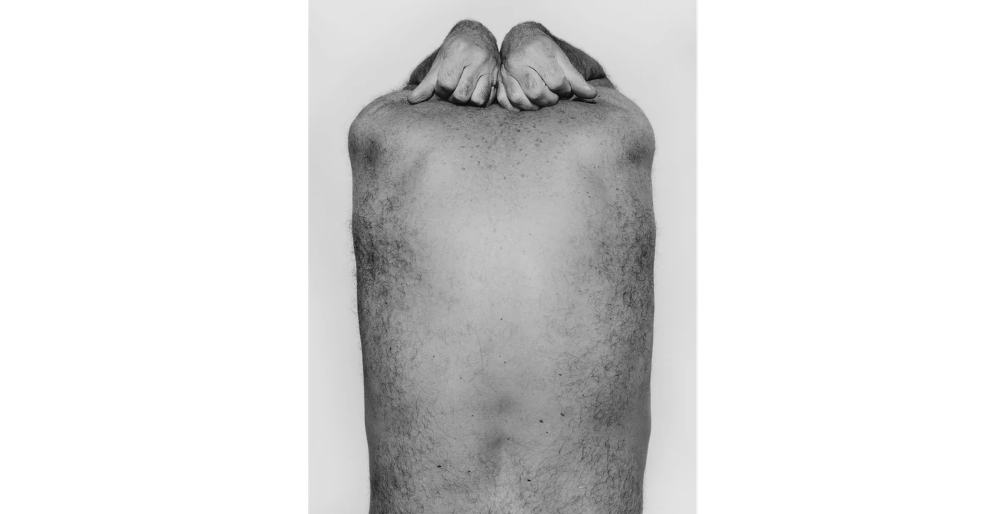 'Back with Arms Above' (1984) John Coplans - famous nude photographer