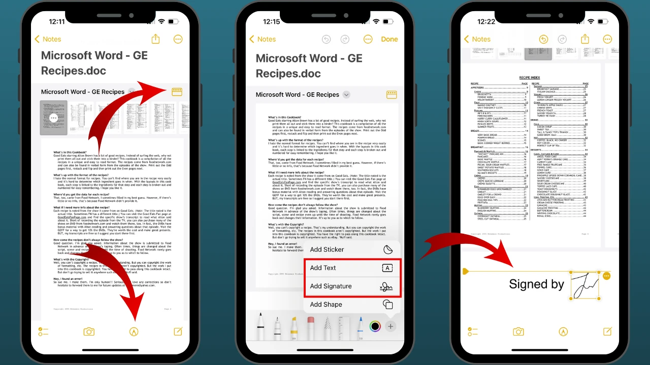 how to edit a pdf on iphone in notes app