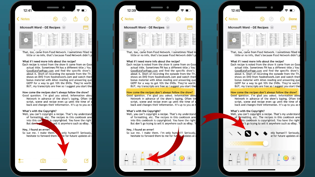 how to edit a pdf on iphone in notes app