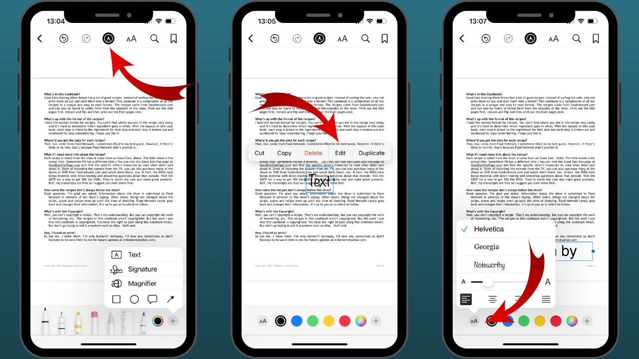 how to edit a pdf on iphone in books app