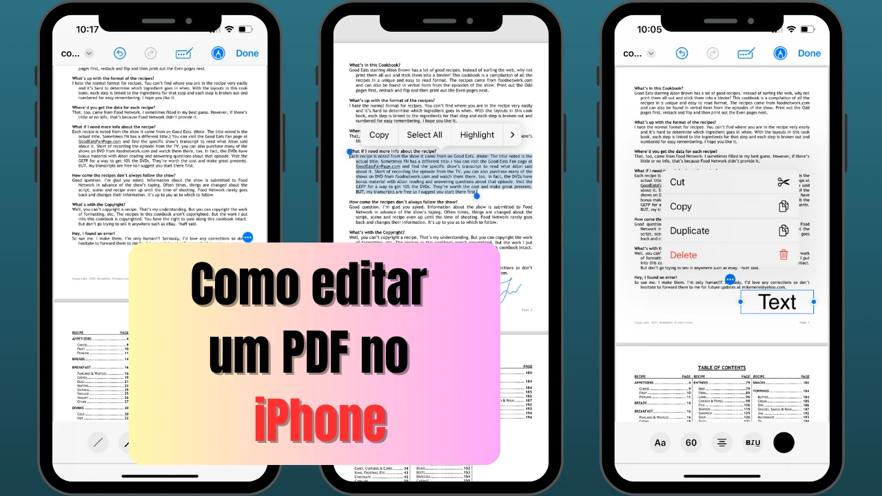 Como editar um PDF no iPhone