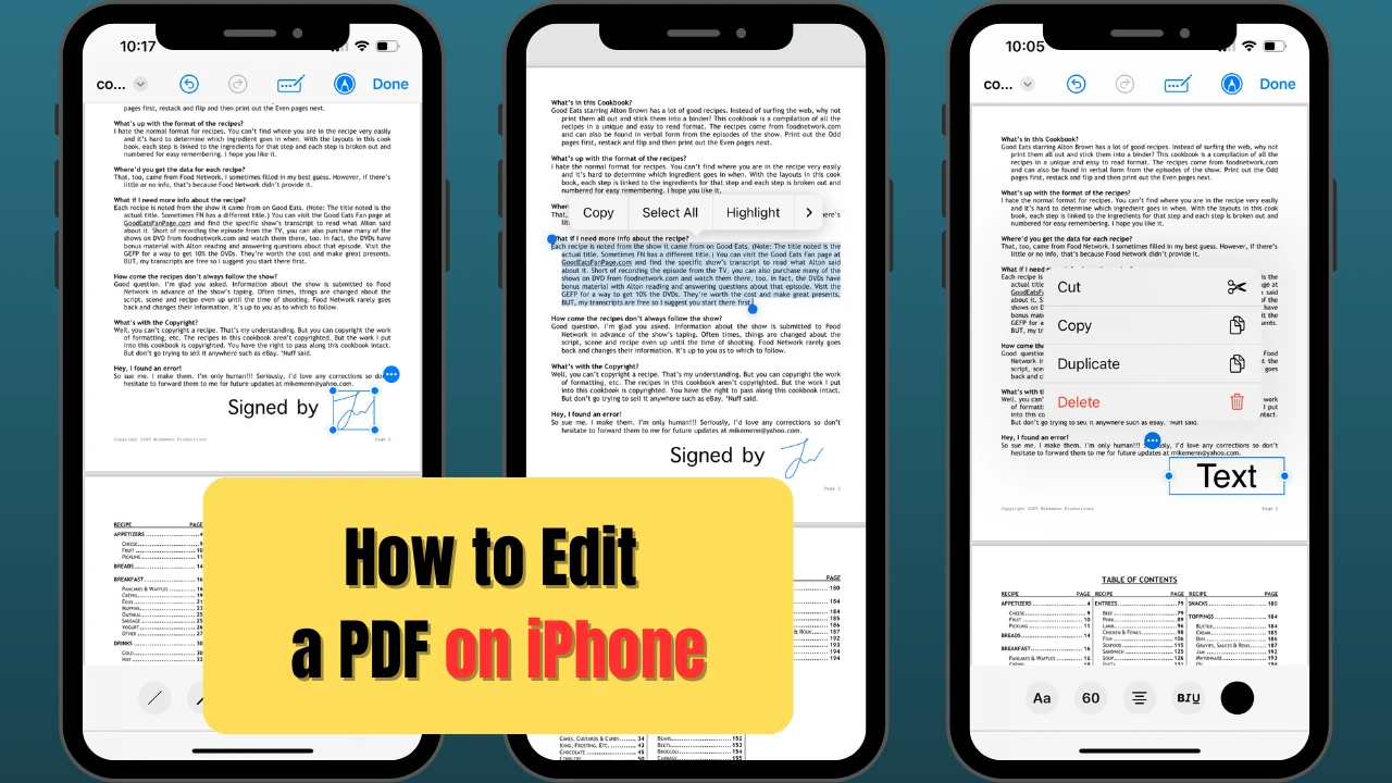 how to edit a pdf on iphone