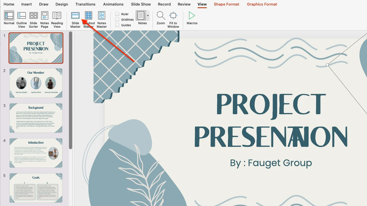 come aggiungere una filigrana di testo in PowerPoint tramite Schema diapositiva