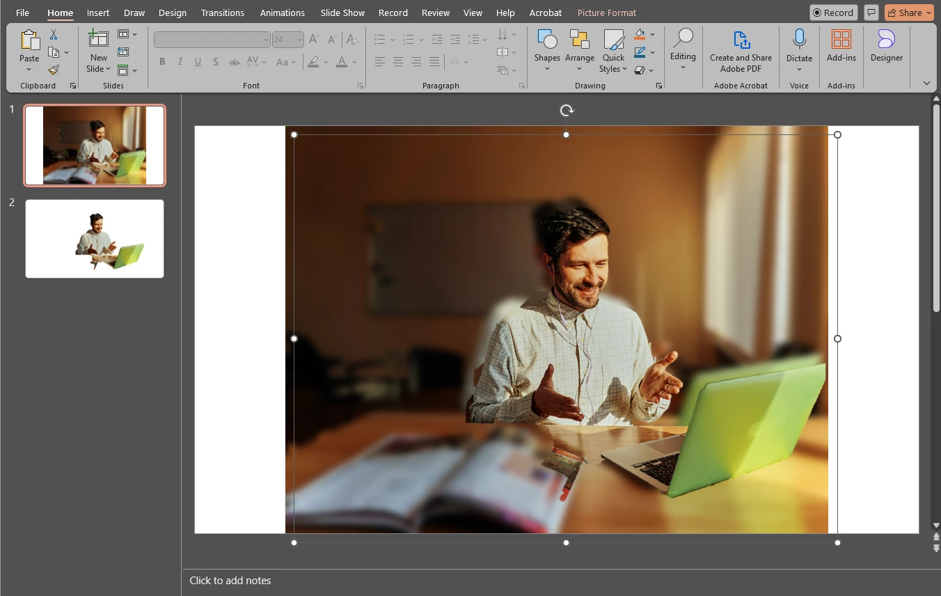 How to Blur Background in an Image in PowerPoint