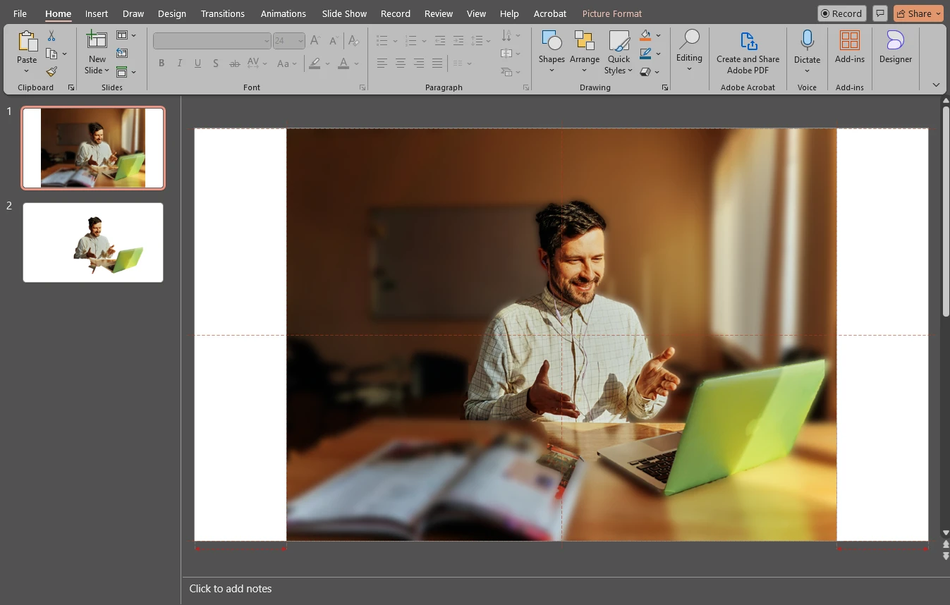 How to Blur Background in an Image in PowerPoint