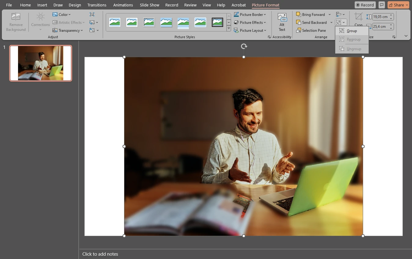 How to Blur Background in an Image in PowerPoint