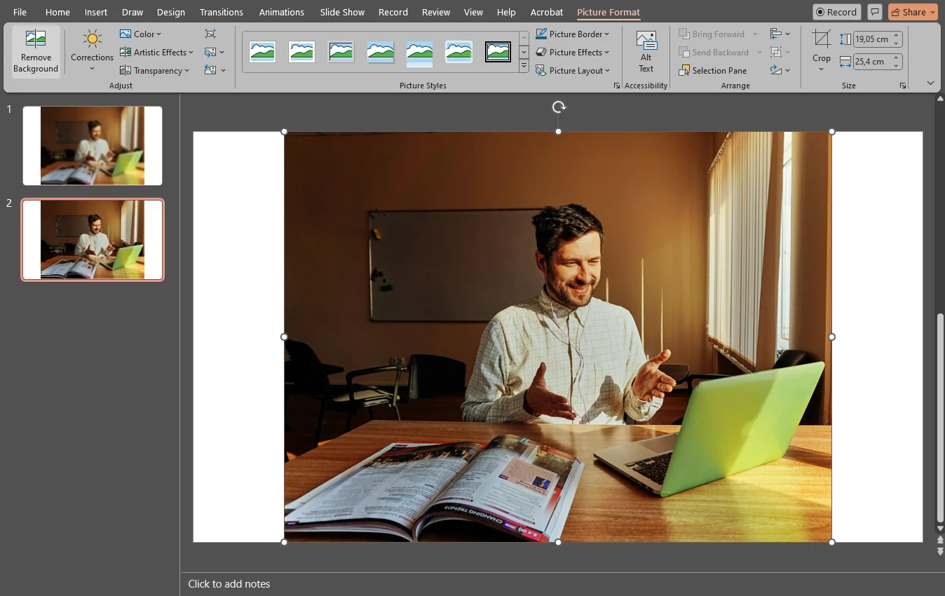 How to Blur Background in an Image in PowerPoint