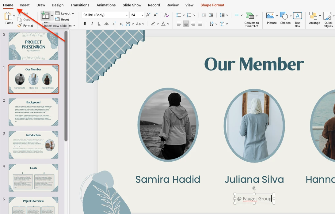 come aggiungere una filigrana in ppt