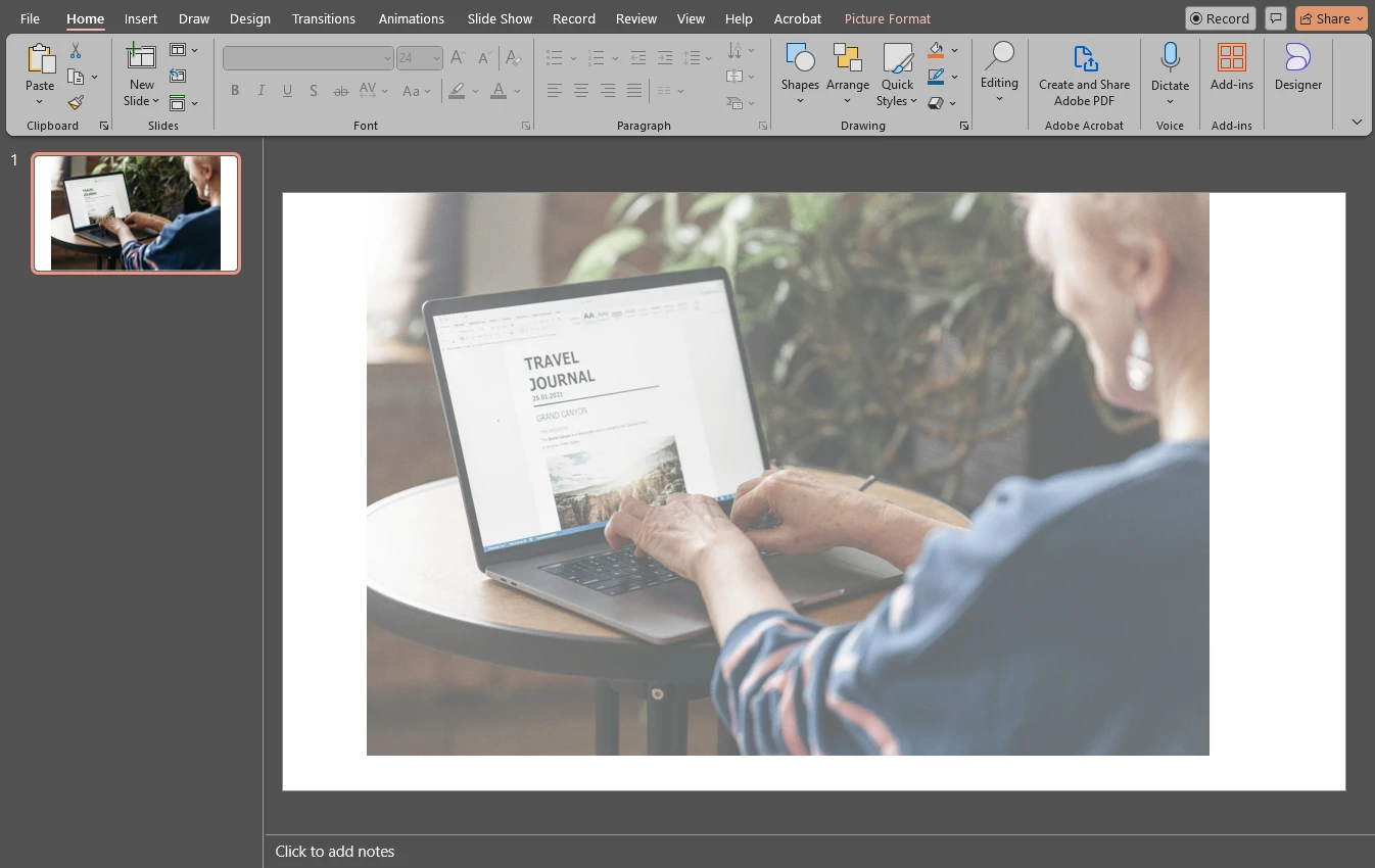 how to blur an image in powerpoint