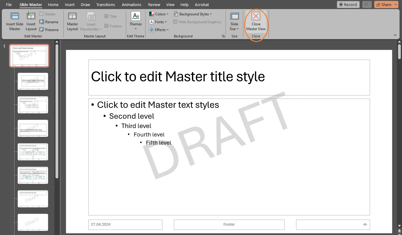 how to add watermark in powerpoint