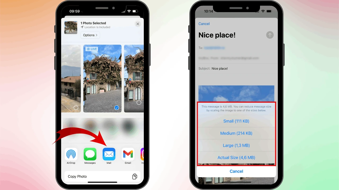 How to Reduce Photo File Size on iPhone Using Mail App