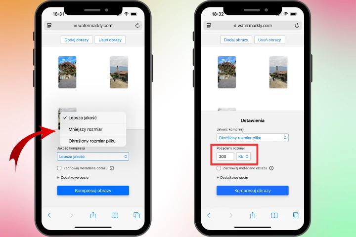 jak zmniejszyć rozmiar zdjęcia iphone