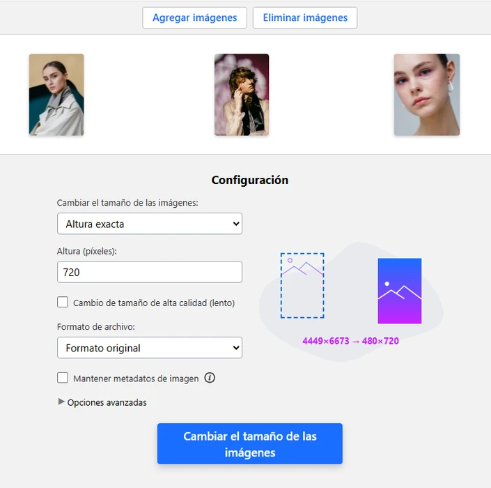 redimensionar foto
