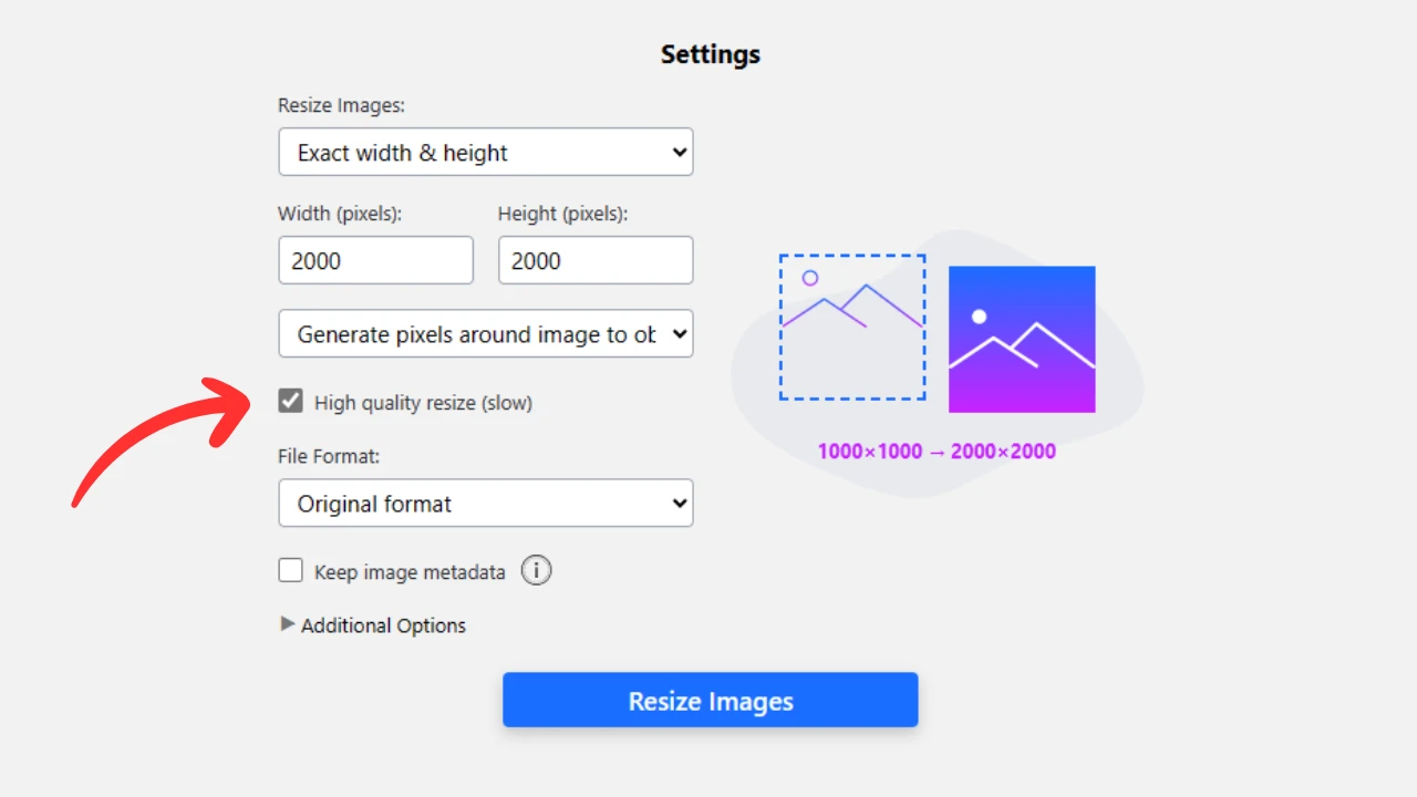 resize jpeg image