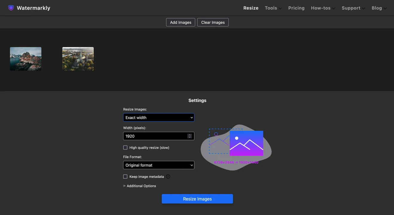 resize image mac - watermarkly