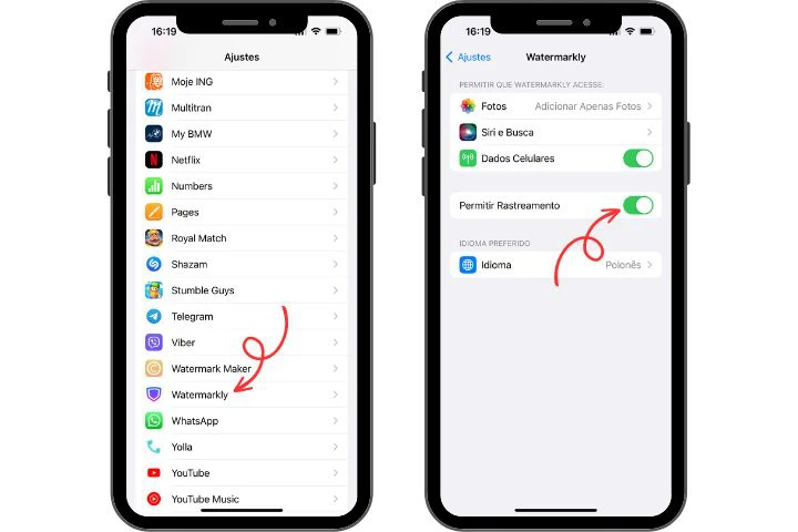 Allow tracking on iOS