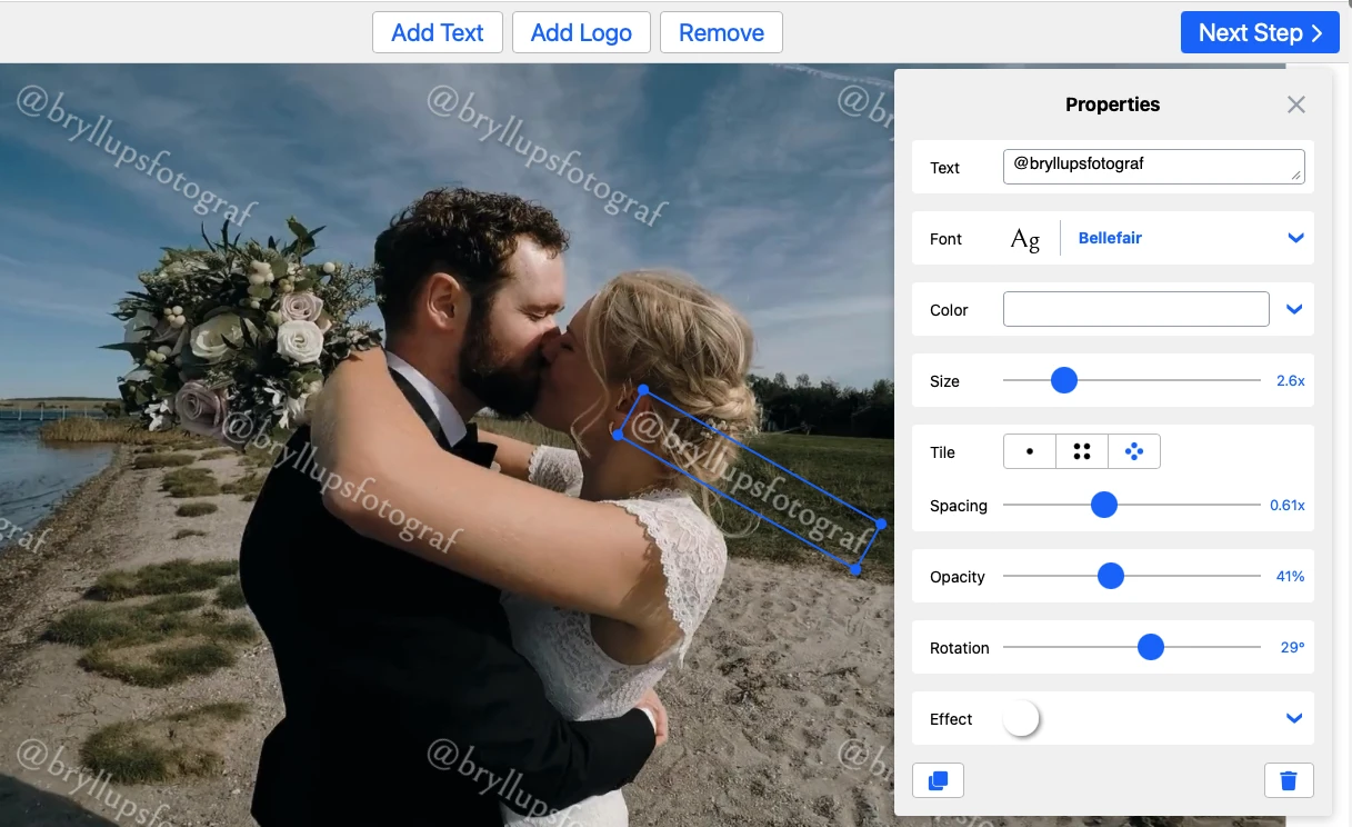 watermark pe videoclip
