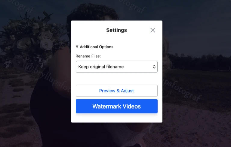 pune watermark pe videoclipuri online