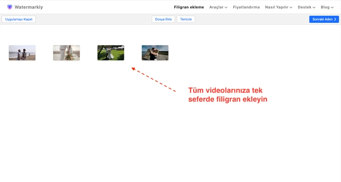 Videoya filigran ekle