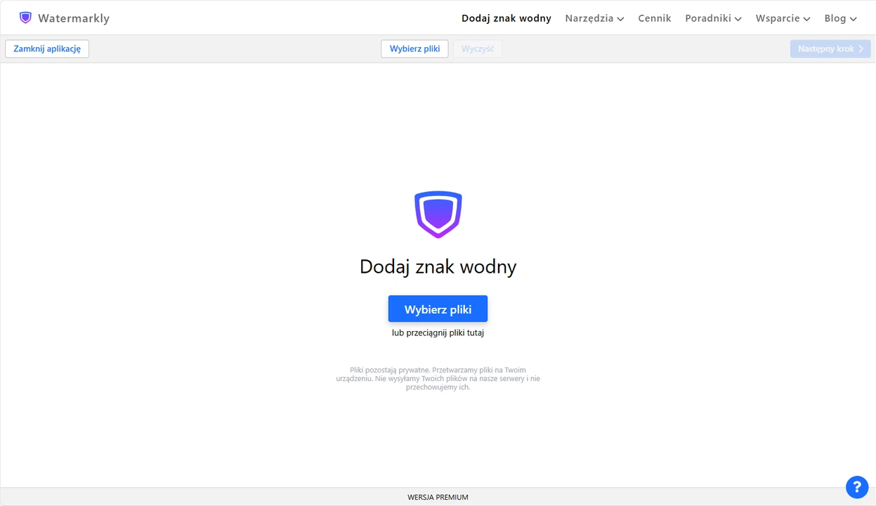 dodać znak wodny do filmu