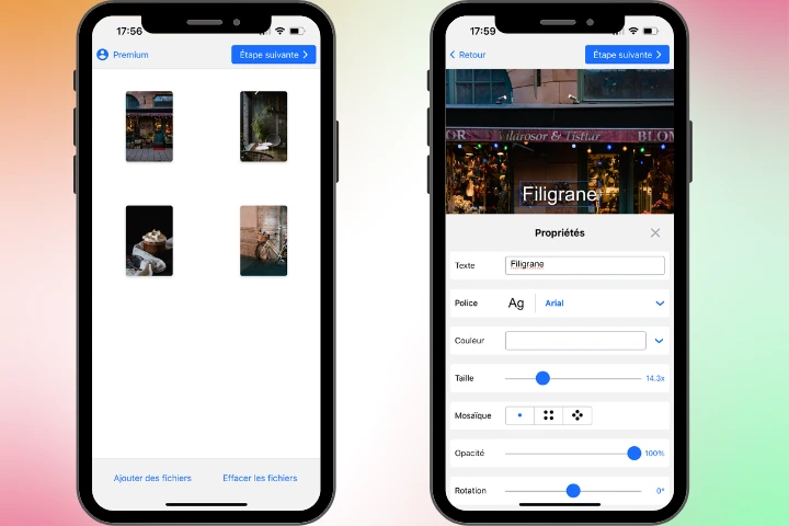 comment ajouter un filigrane sur une photo iphone