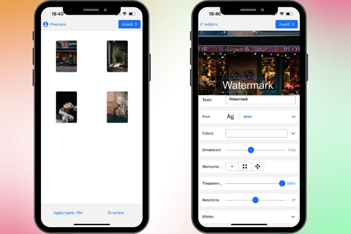 come aggiungere una filigrana alle foto su iPhone