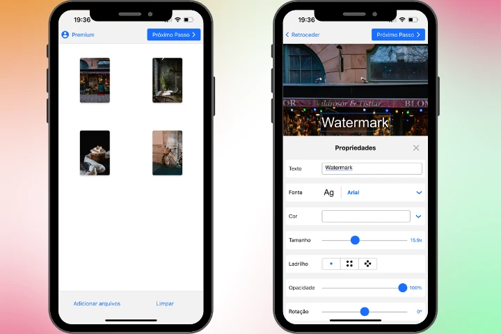 como adicionar marca d'água em fotos no iphone