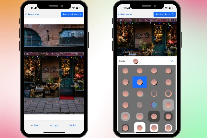 fazer marca d'água no celular