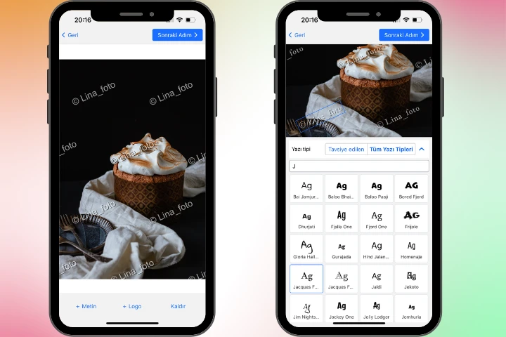 iPhone'da fotoğraflara filigran nasıl eklenir
