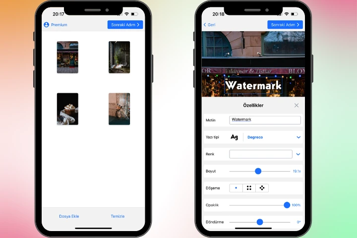 iPhone'da fotoğraflara filigran ekleme