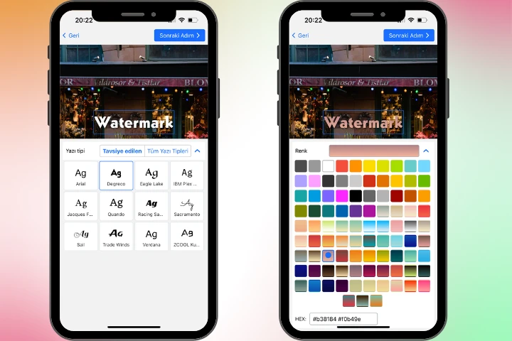 iPhone'da fotoğraflara filigran ekleme