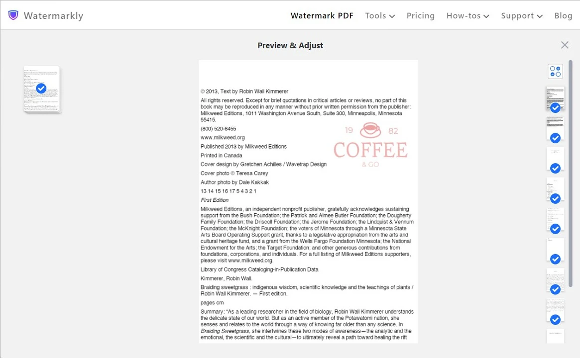 how to watermark a pdf