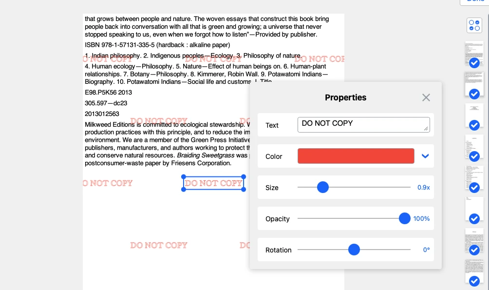 how to watermark a pdf