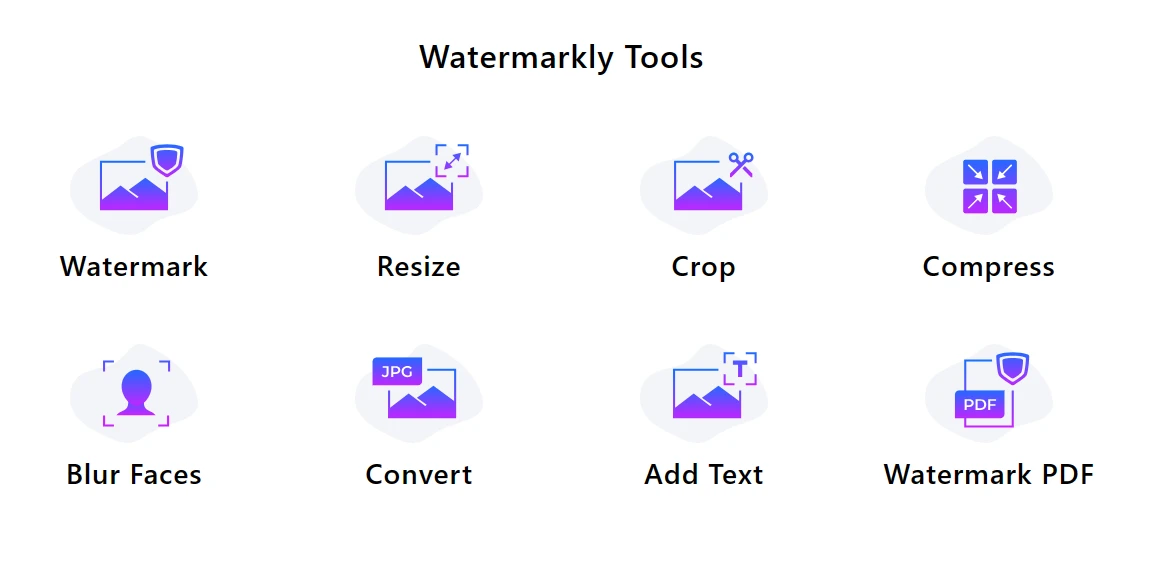 Ferramentas com Watermarkly