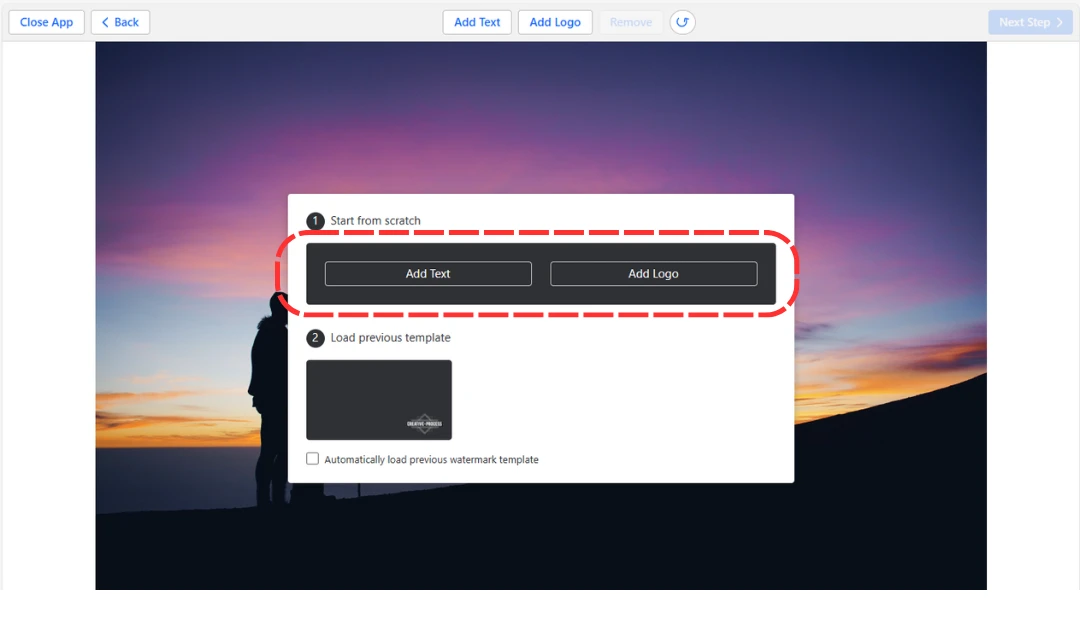 watermark photos free